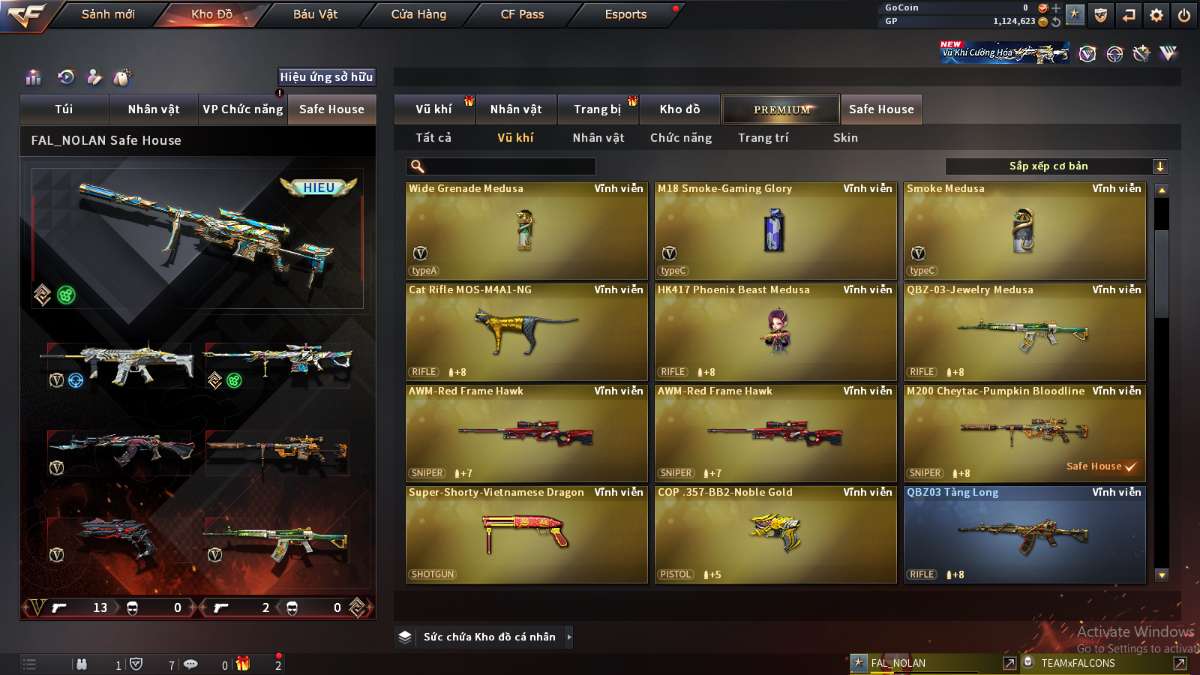 shop acc cf uy tin gia re